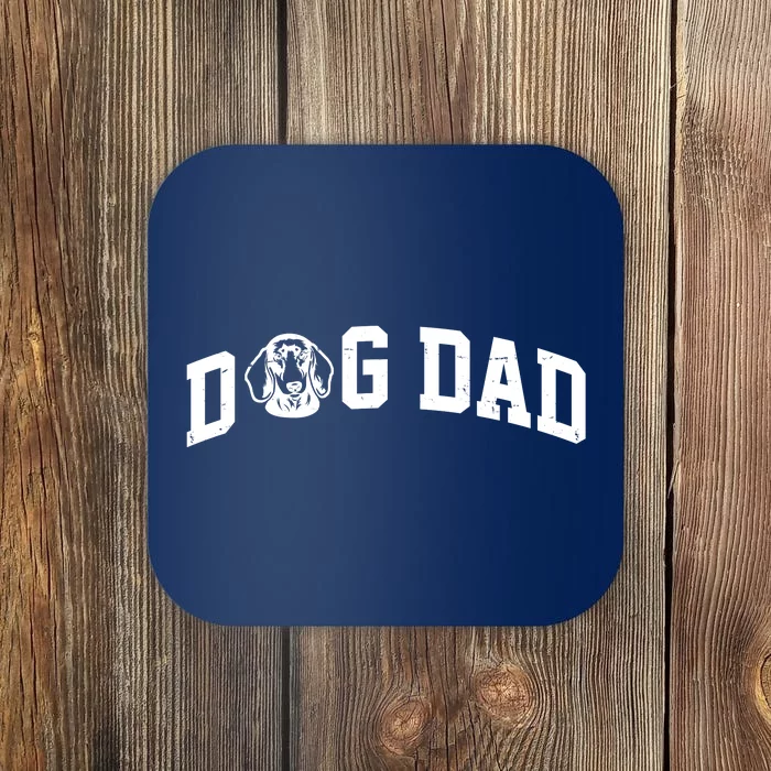 Dog Dad Dachshund Gift For Dad Coaster