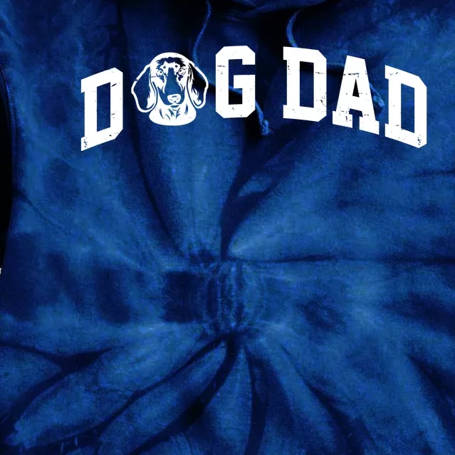 Dog Dad Dachshund Gift For Dad Tie Dye Hoodie