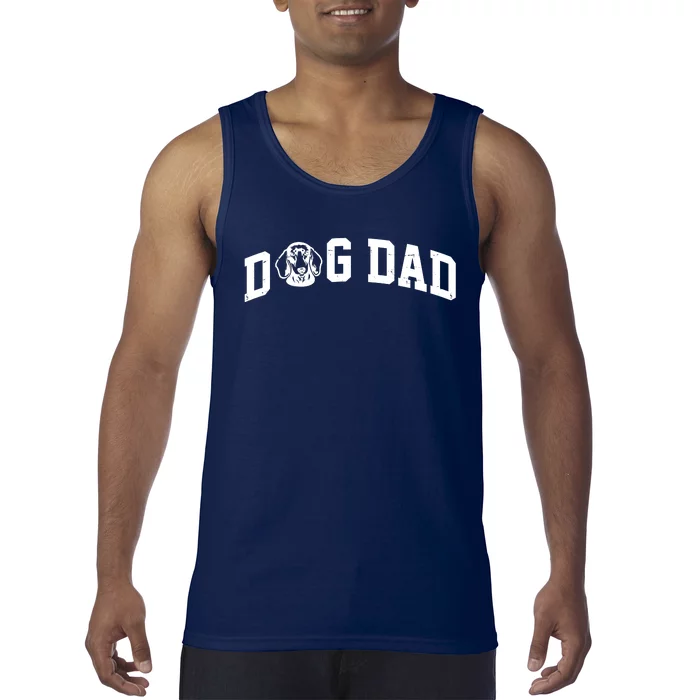 Dog Dad Dachshund Gift For Dad Tank Top