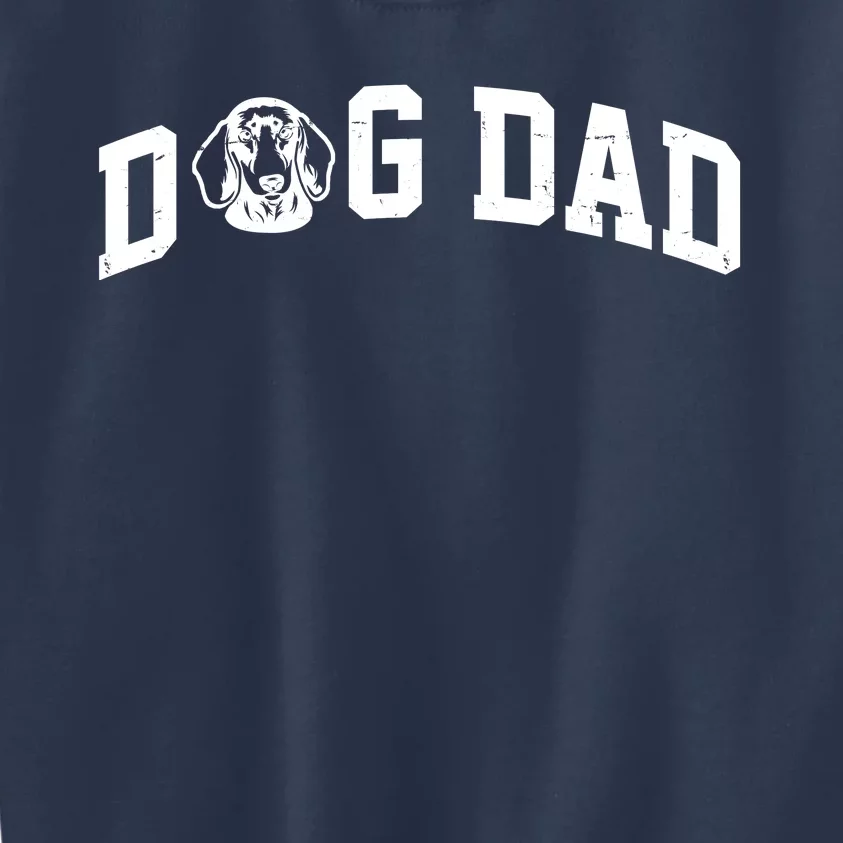 Dog Dad Dachshund Gift For Dad Kids Sweatshirt