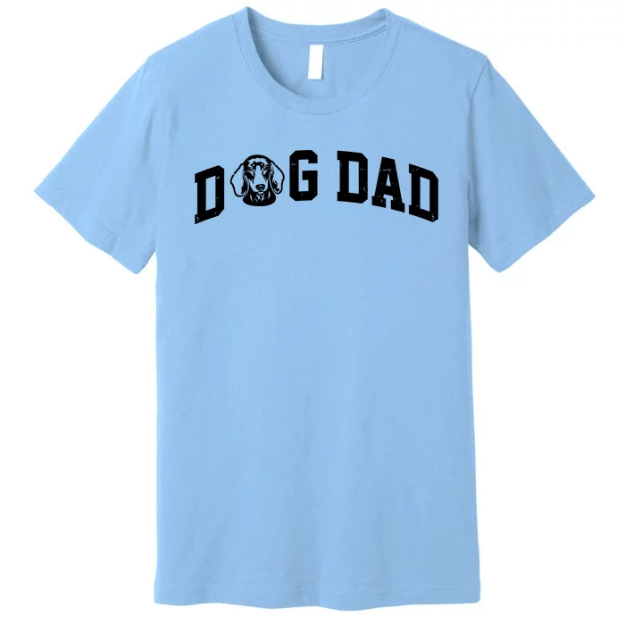 Dog Dad Dachshund Gift For Dad Premium T-Shirt