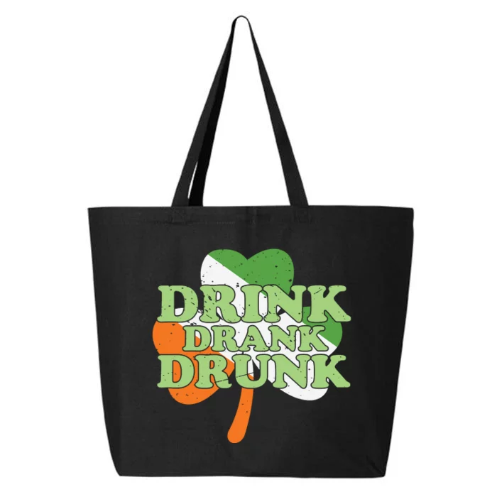 Drink Drank Drunk Shamrock 25L Jumbo Tote