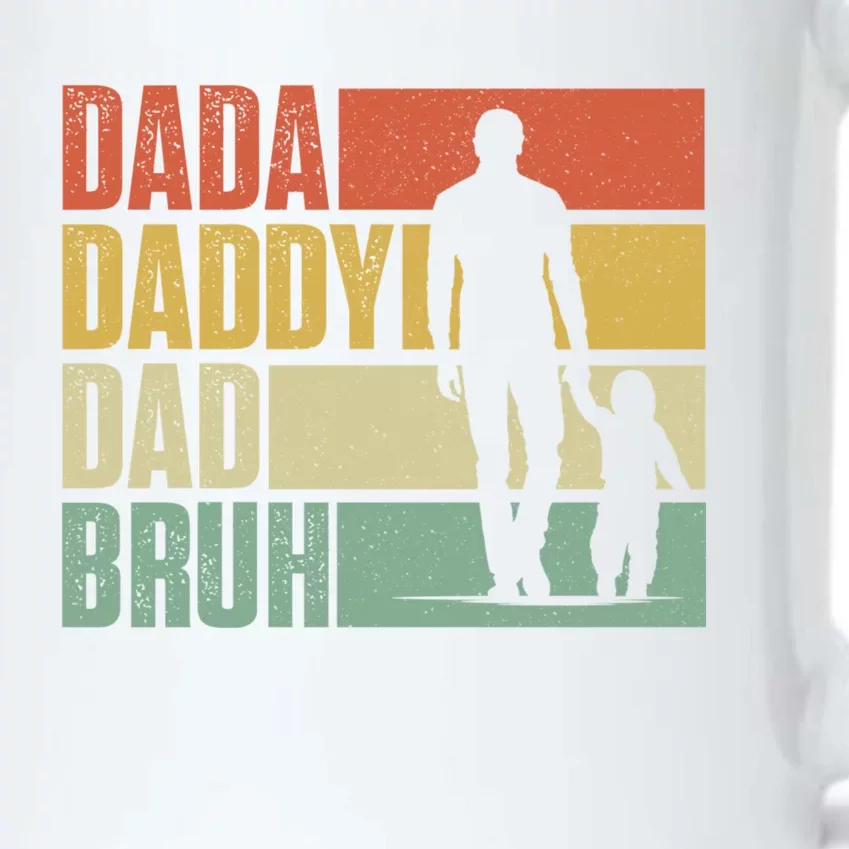 Dada Daddy Dad Bruh Fathers Day Black Color Changing Mug