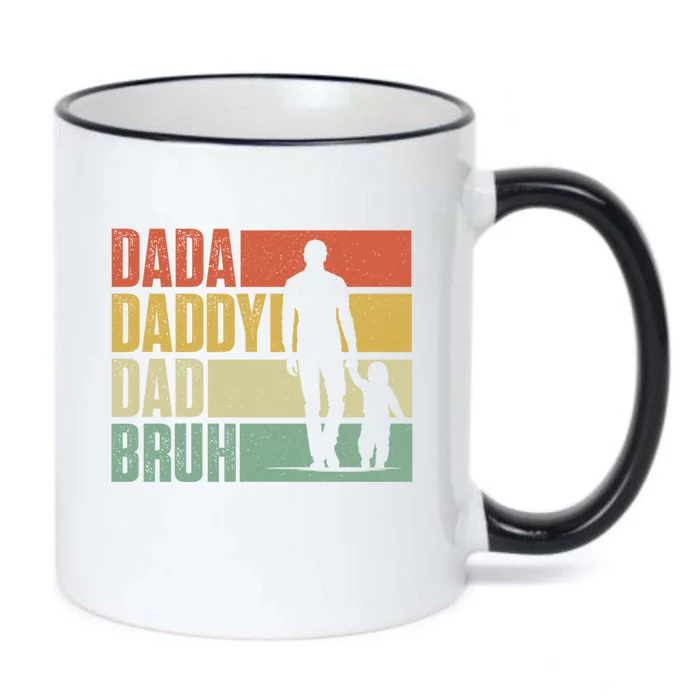 Dada Daddy Dad Bruh Fathers Day Black Color Changing Mug