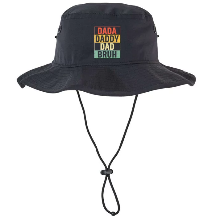 Dada Daddy Dad Bruh Fathers Day Vintage Funny Father Legacy Cool Fit Booney Bucket Hat