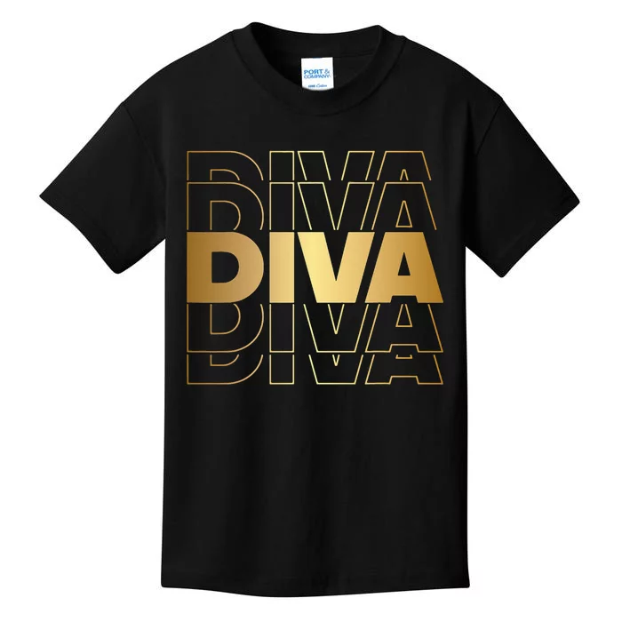 Diva Diva Diva Kids T-Shirt