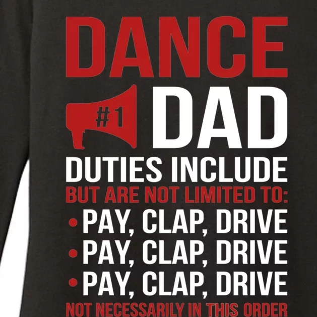 Dance Dad Duties Dancing Dad Of A Dancer Father Gift Womens CVC Long Sleeve Shirt