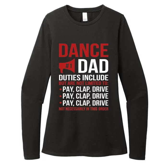 Dance Dad Duties Dancing Dad Of A Dancer Father Gift Womens CVC Long Sleeve Shirt