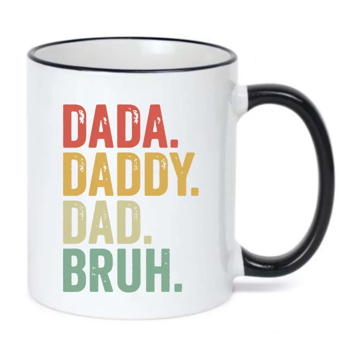 Dada Daddy Dad Bruh Black Color Changing Mug