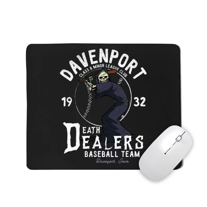 Davenport Death Dealers Retro Minor League Baseball Team Mousepad