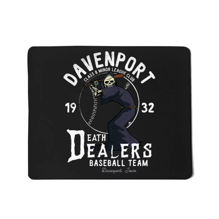 Davenport Death Dealers Retro Minor League Baseball Team Mousepad