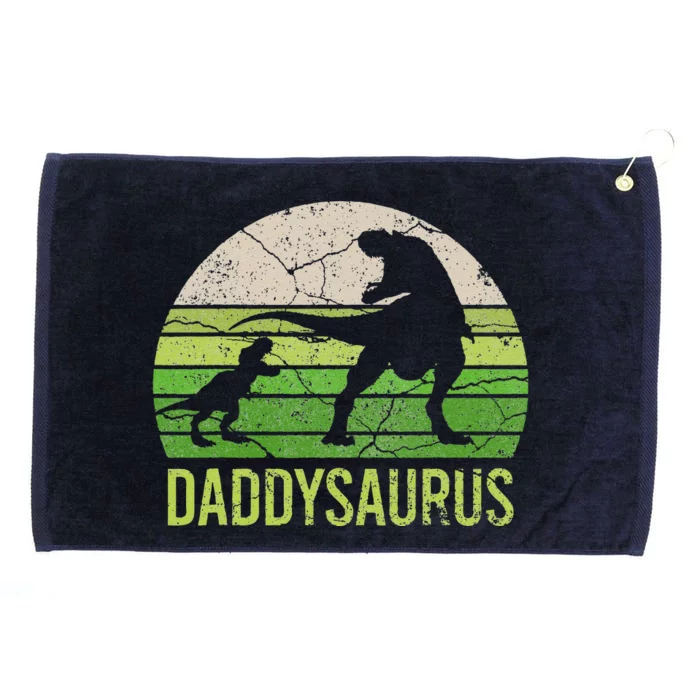 Daddy Dinosaur Daddysaurus 1 Xmas Gift Father Day Gift Grommeted Golf Towel