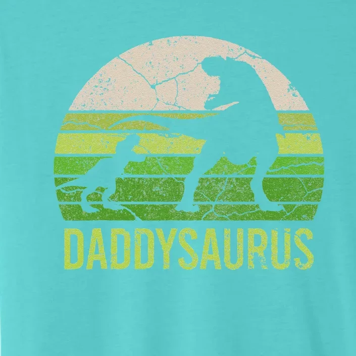 Daddy Dinosaur Daddysaurus 1 Xmas Gift Father Day Gift ChromaSoft Performance T-Shirt