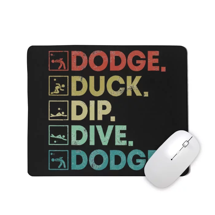 Dodge Duck Dip Dive Dodge Gaga Ball Kit Dodgeball Game Mousepad