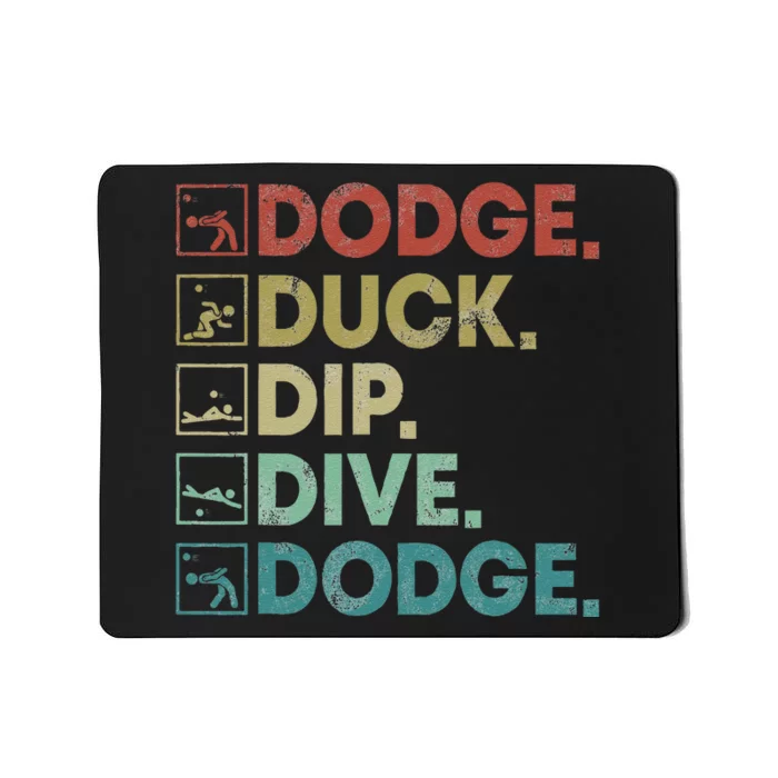 Dodge Duck Dip Dive Dodge Gaga Ball Kit Dodgeball Game Mousepad