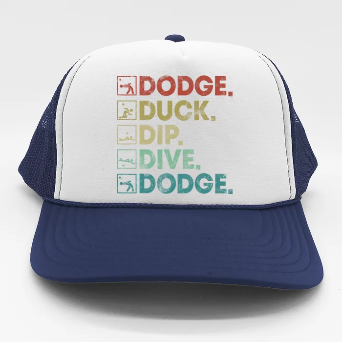 Dodge Duck Dip Dive Dodge Gaga Ball Kit Dodgeball Game Trucker Hat