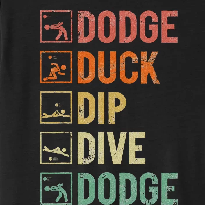 Dodge Duck Dip Dive Dodge Gaga Ball Kit Dodgeball Game ChromaSoft Performance T-Shirt