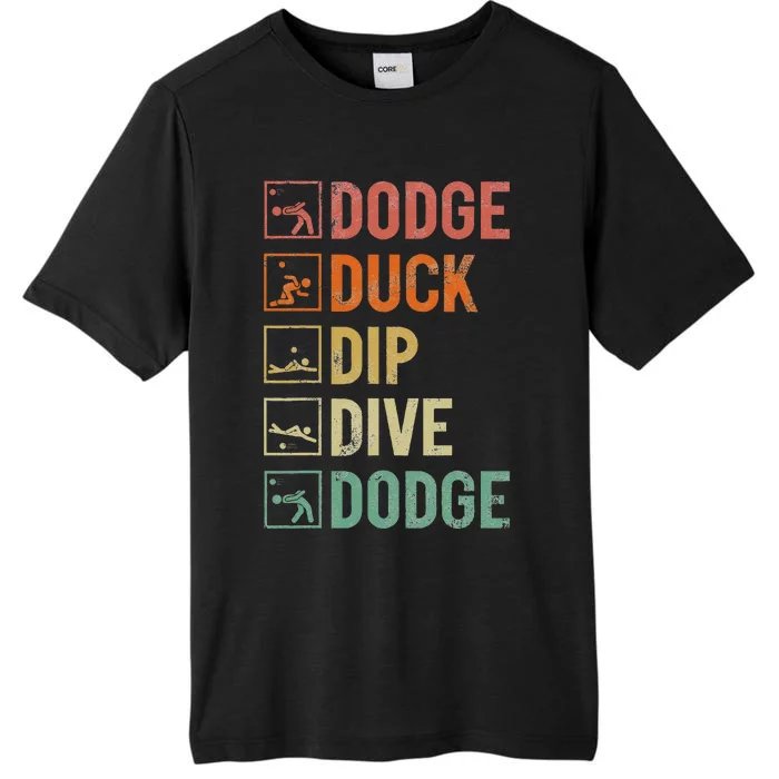 Dodge Duck Dip Dive Dodge Gaga Ball Kit Dodgeball Game ChromaSoft Performance T-Shirt