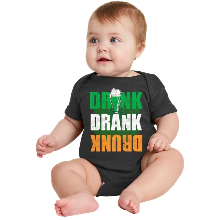 Drink Drank Drunk St. Paddy's Drink Drank Drunk St. Patrick's Day Baby Bodysuit