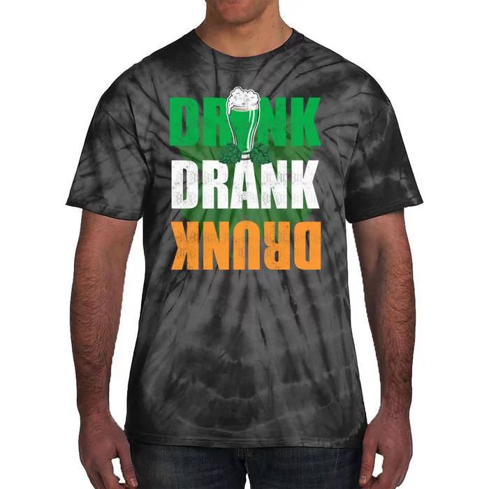 Drink Drank Drunk St. Paddy's Drink Drank Drunk St. Patrick's Day Tie-Dye T-Shirt