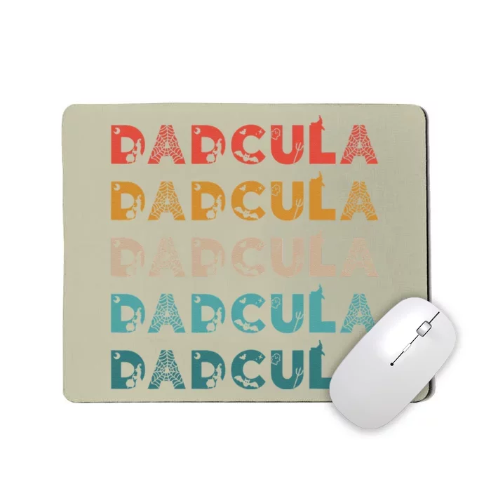 Dad Daddy Dracula Spooky Outfit For Halloween Distressed Gift Mousepad