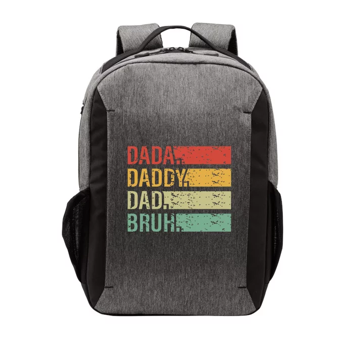 Dada Daddy Dad Bruh Fathers Day Vintage Funny Father Vector Backpack