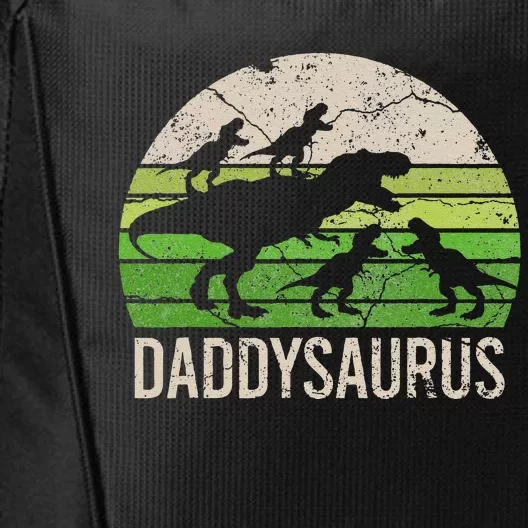 Daddy Dinosaur Daddysaurus 4 Fathers Day City Backpack