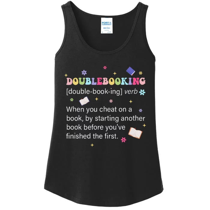 Doublebooking [Doublebooking] Double Booking Bookish Lover Ladies Essential Tank