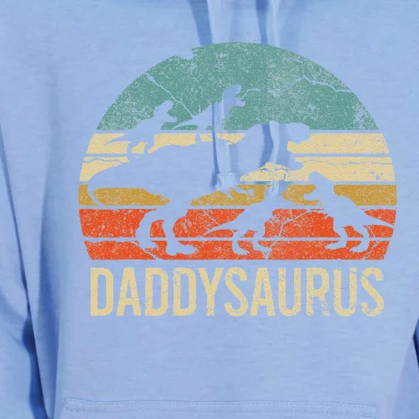 Daddy Dinosaur Daddysaurus 4 Four Gift For Father Day Unisex Surf Hoodie