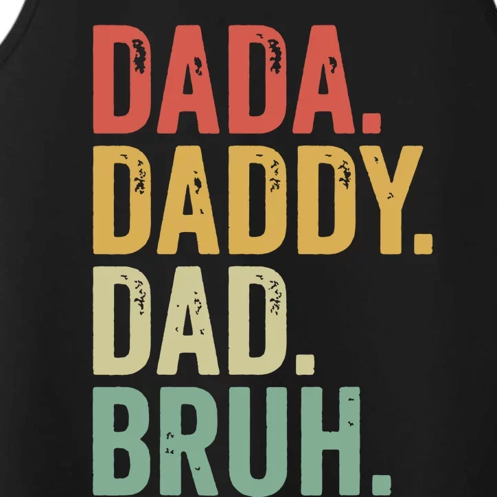 Dada Daddy Dad Bruh Performance Tank