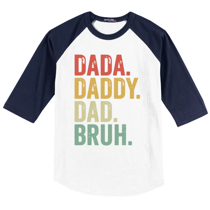 Dada Daddy Dad Bruh Baseball Sleeve Shirt