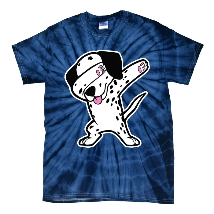 Dalmatian Dabbing Design Funny Dalmation Dab Dog Dance Tie-Dye T-Shirt