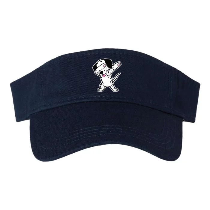 Dalmatian Dabbing Design Funny Dalmation Dab Dog Dance Valucap Bio-Washed Visor