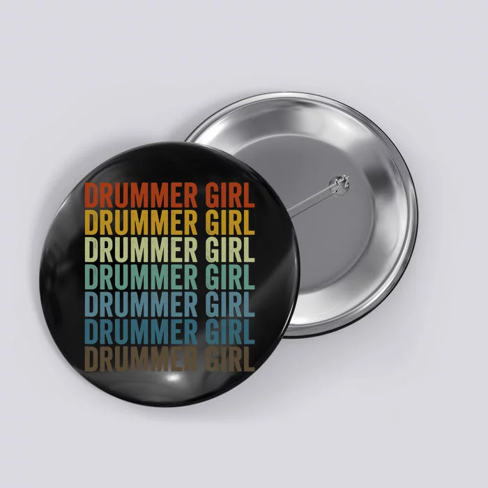 Drummer  Drummer  Drumming Musician Drum Lover Button