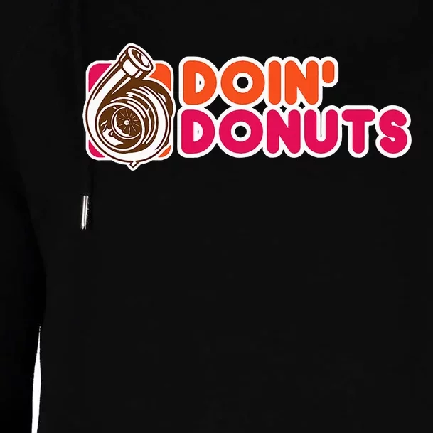 Doin Donuts Womens Funnel Neck Pullover Hood