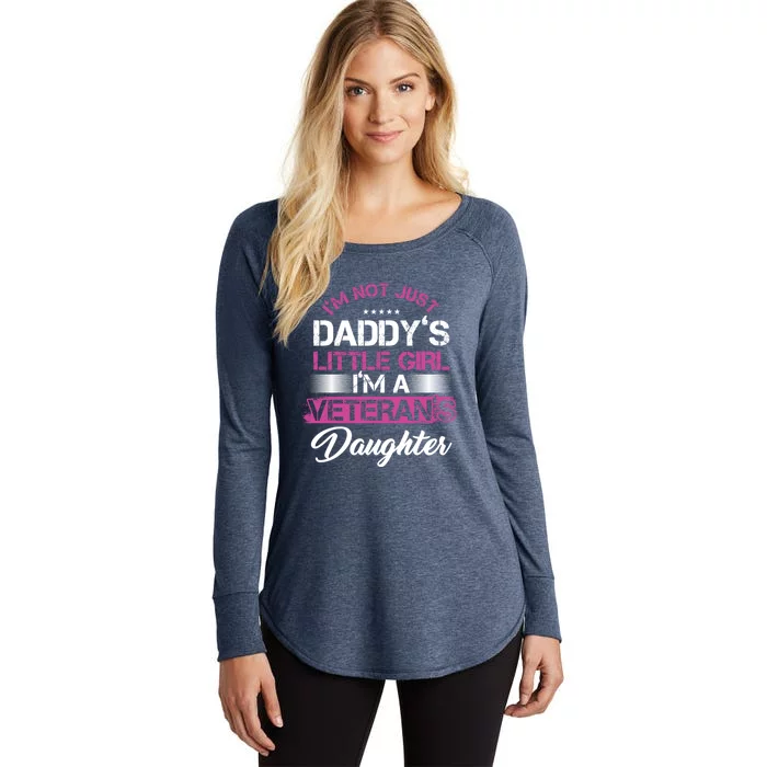 Daddy Dad Daughter Veterans Veteran Father Gift Women's Perfect Tri Tunic Long Sleeve Shirt