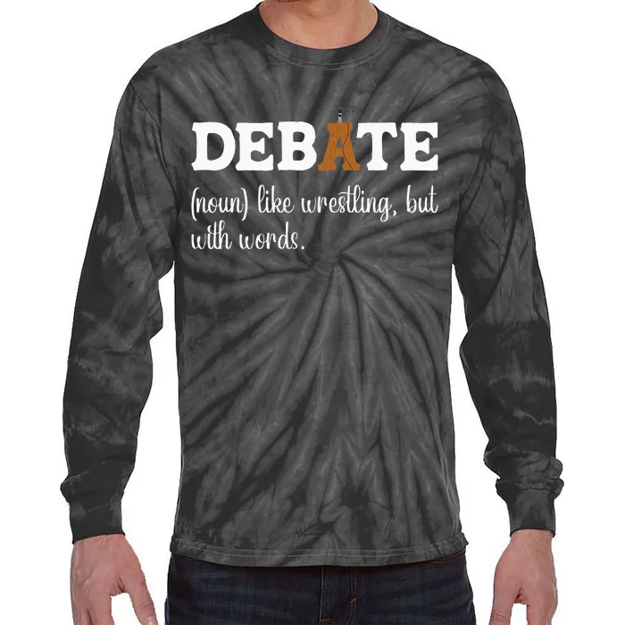 Debate Definition Debate Team Tie-Dye Long Sleeve Shirt