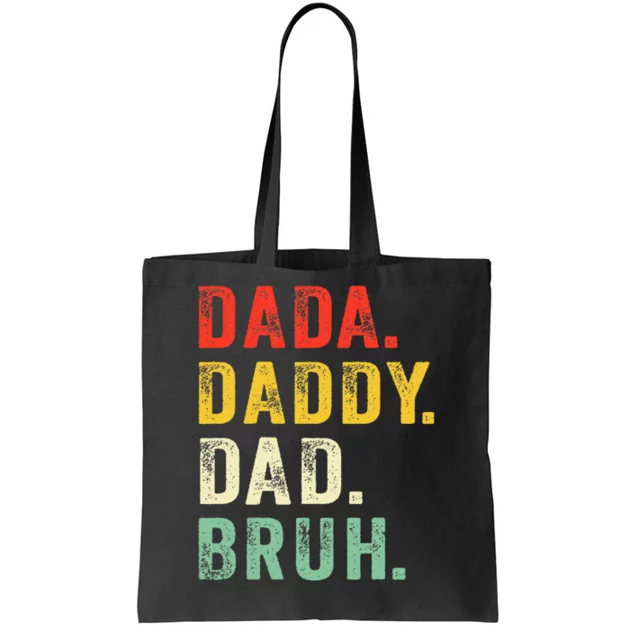 Dada Daddy Dad Bruh Fathers Day Dad Tote Bag