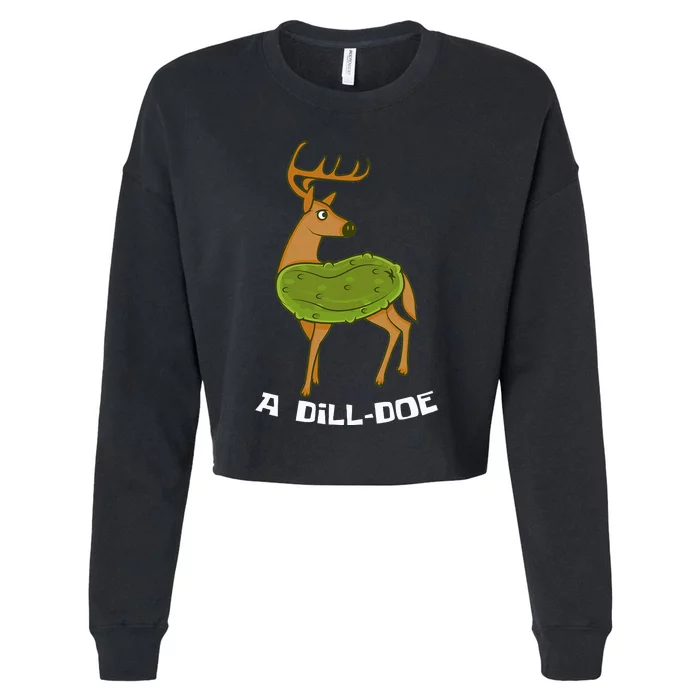 Dill Doe Dildo Comic And Joke Fan Cropped Pullover Crew