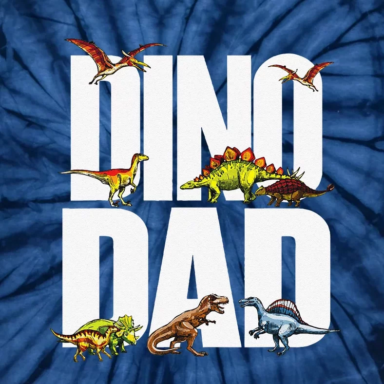 Dinosaur Dad Dinosaur Parent Fathers Day Gift For Dino Dads Tie-Dye T-Shirt