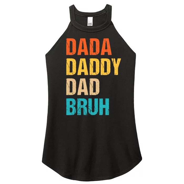 Dada Daddy Dad Bruh Women’s Perfect Tri Rocker Tank