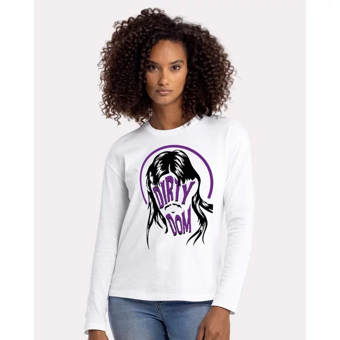 Dominikmysterio Dirty Dom Mullet Womens Cotton Relaxed Long Sleeve T-Shirt