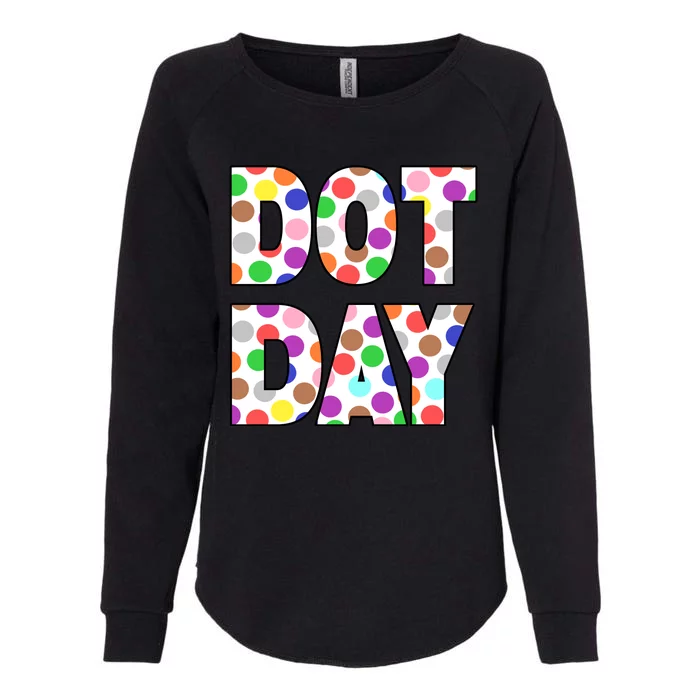 Dotty Dot Day Womens California Wash Sweatshirt