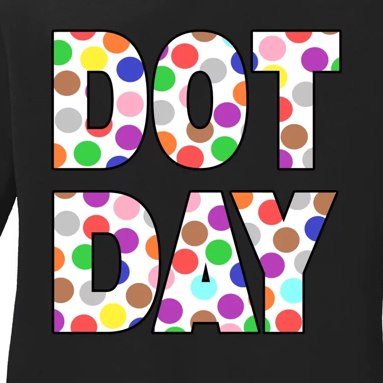 Dotty Dot Day Ladies Long Sleeve Shirt