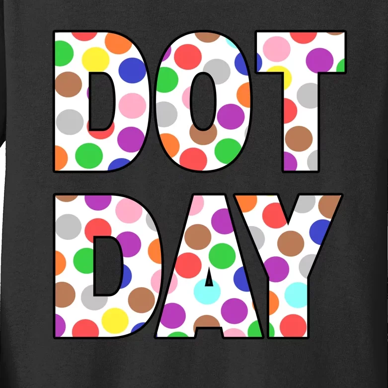 Dotty Dot Day Kids Long Sleeve Shirt