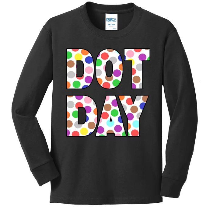 Dotty Dot Day Kids Long Sleeve Shirt