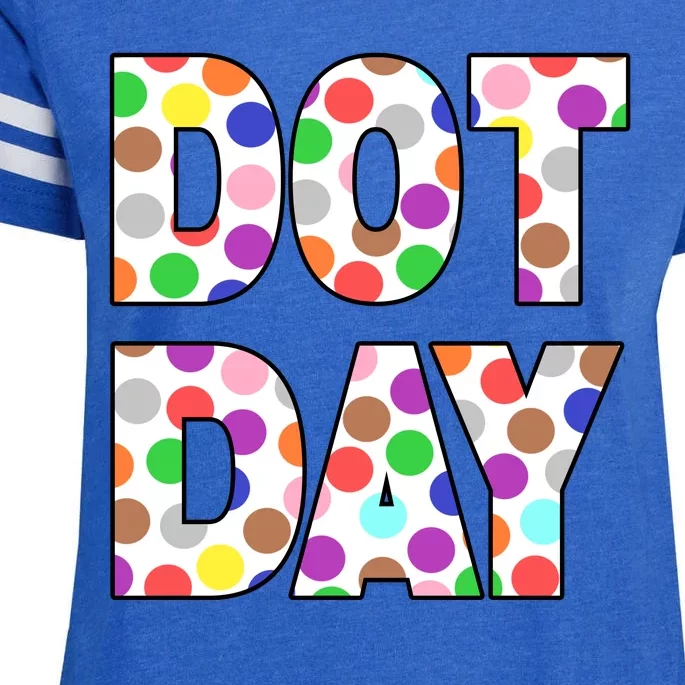 Dotty Dot Day Enza Ladies Jersey Football T-Shirt