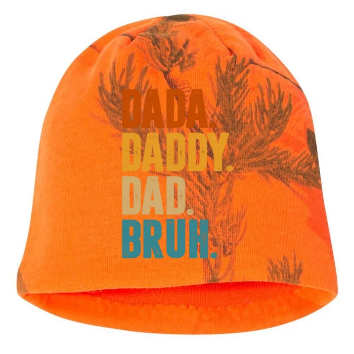 Dada Daddy Dad Bruh Vintage Kati - Camo Knit Beanie