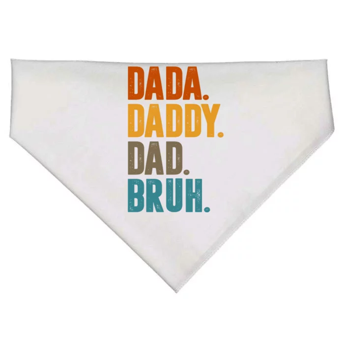 Dada Daddy Dad Bruh Vintage USA-Made Doggie Bandana