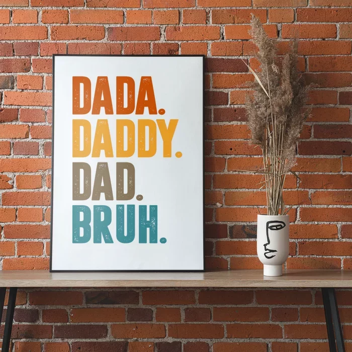 Dada Daddy Dad Bruh Vintage Poster